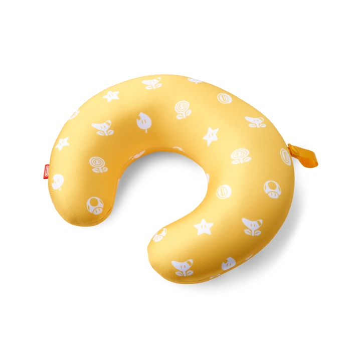 Super Mario Reversible Travel Pillow (Question Mark Block)